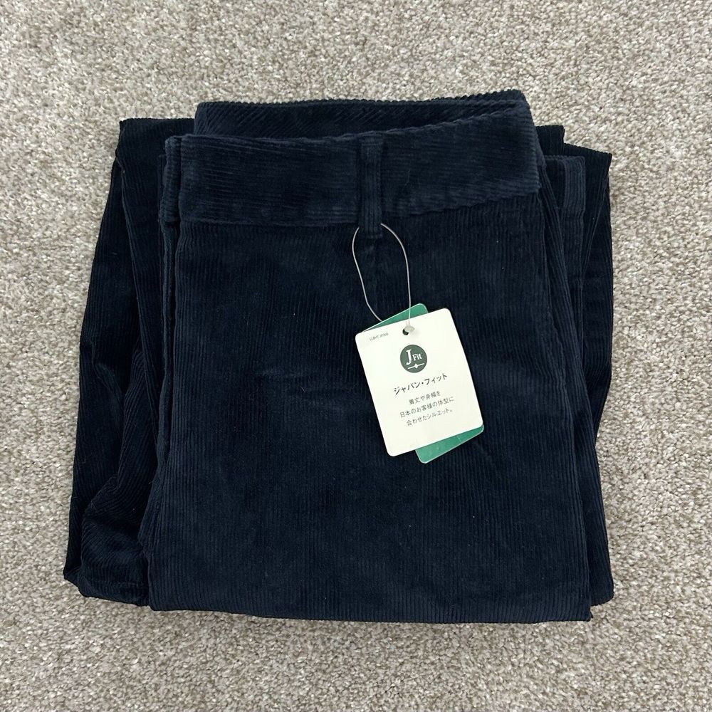L.L Bean Women's Size 11 Blue Corduroy Pants Japan Fit‎ NEW